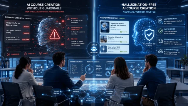 Why Hallucination Free AI Course Creation Matters and Why Accuracy Alone Is Not Enough
