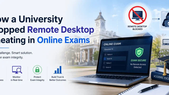 Remote Desktop Stop Cheating in Online Exams